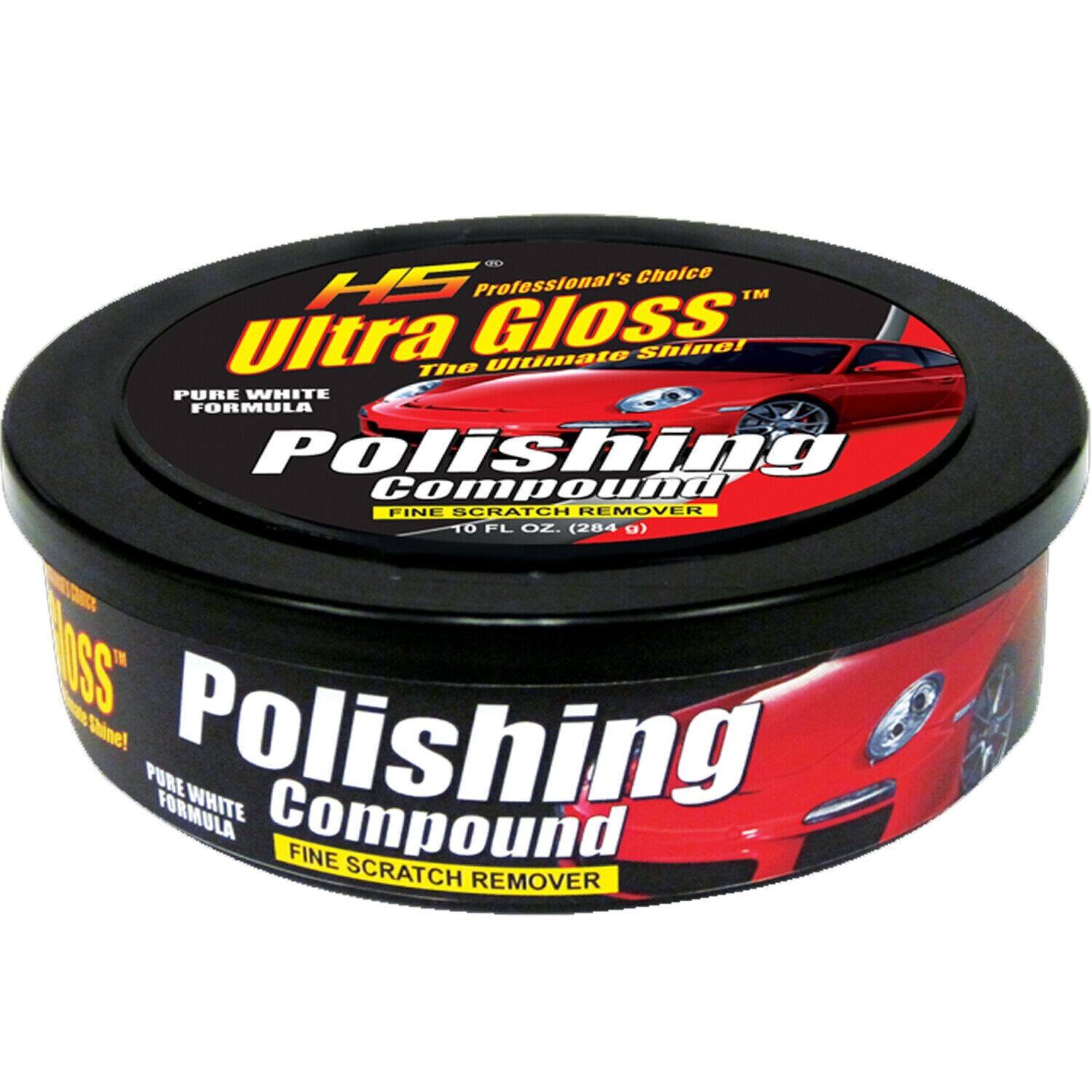 Polishing Compound & Scratch Remover Paste Car Buffer 10oz Pure White Formula HS