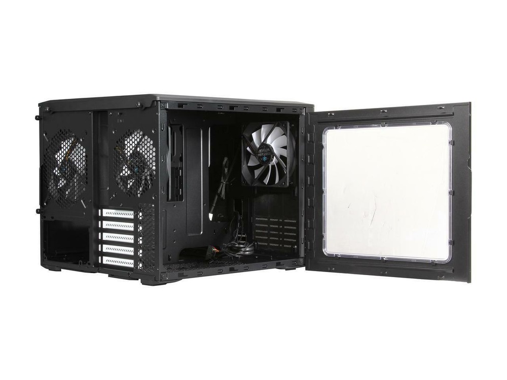 Fractal Design Node 804 Black Window Aluminum Steel Micro ATX Cube Computer Case