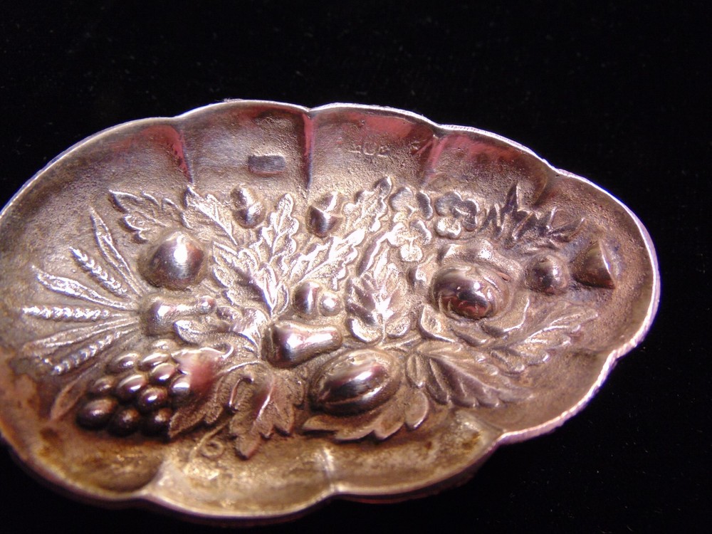 2 Mint antique dishes footed silver