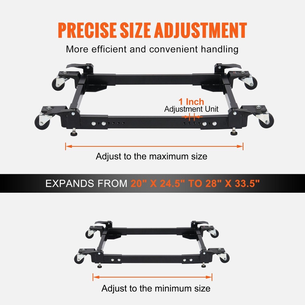 Heavy Duty Universal Mobile Base 1500 lb Capacity Stand For Machines Tools