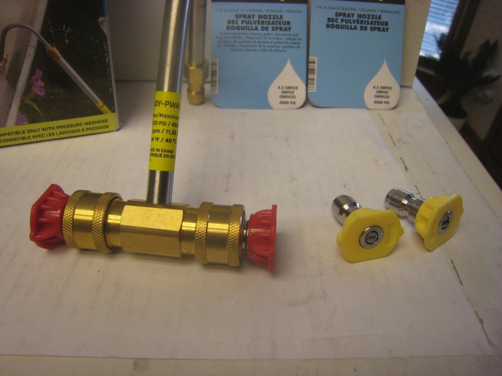 ^ Surface Maxx Spray Tip Gutter Cleaner Attachment Compatible w/ Pressure Washer