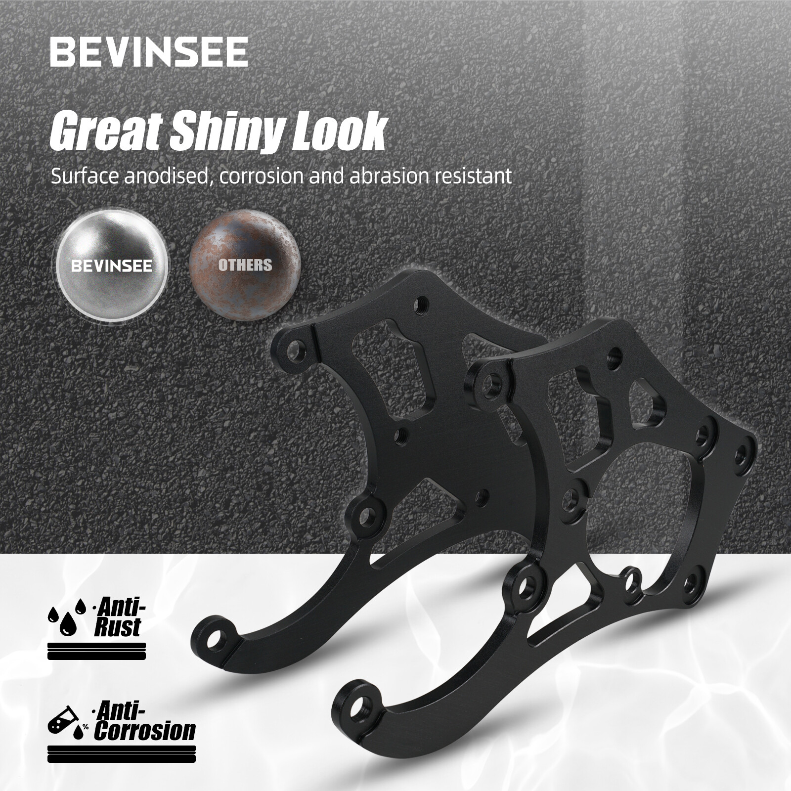 For Sanden 508 709 LS Truck Engines AC Compressor Bracket With Tensioner Kit