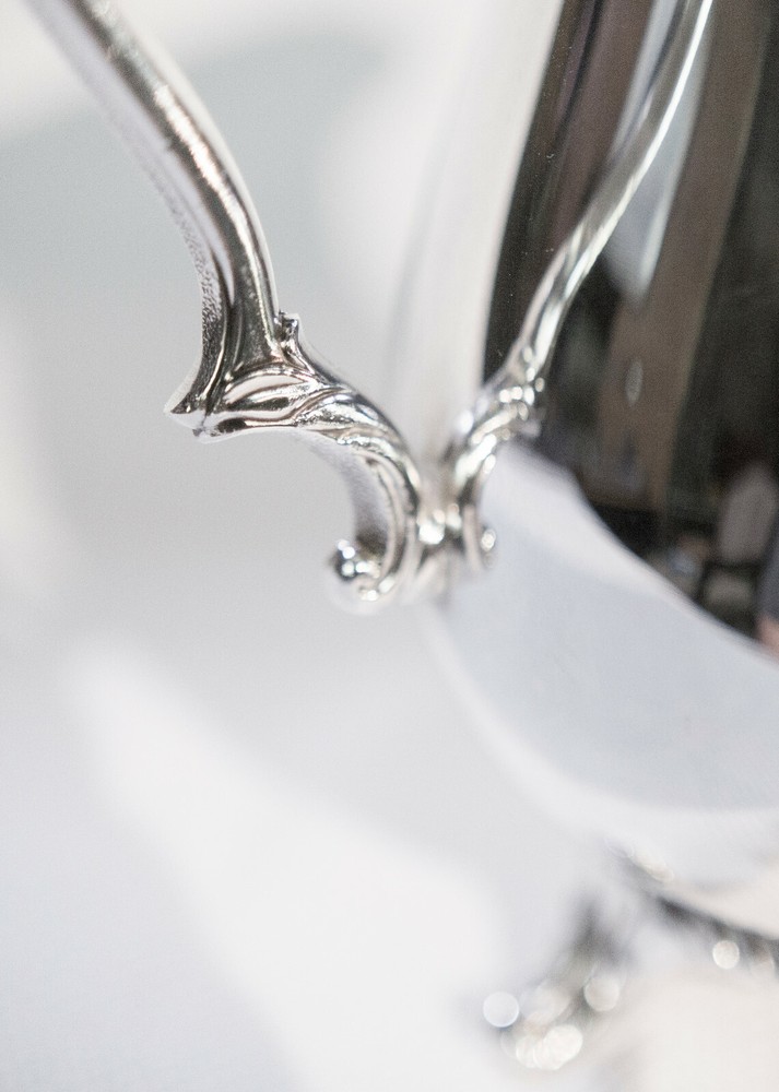 Silver Pitcher with Ice Guard
