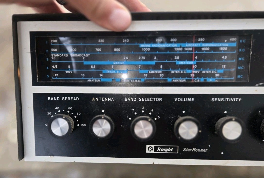 Knight Star Roamer Shortwave Receiver Allied Radio Tested Working