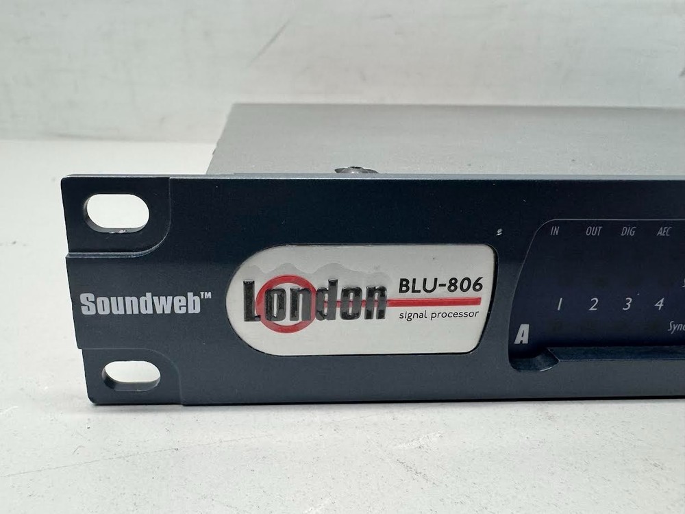 BSS BLU-806 Audio Signal Processor with BLU Link & Ethernet AVB Audio