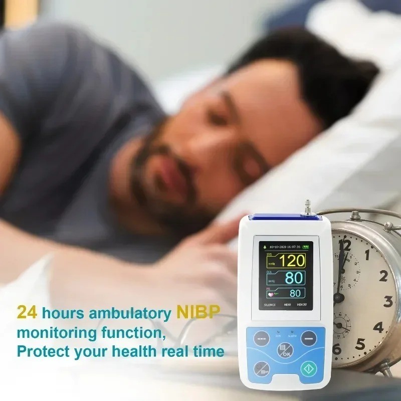 ABPM50 Ambulatory Blood Pressure Monitor – 24H NIBP Holter w/ 3 Cuffs