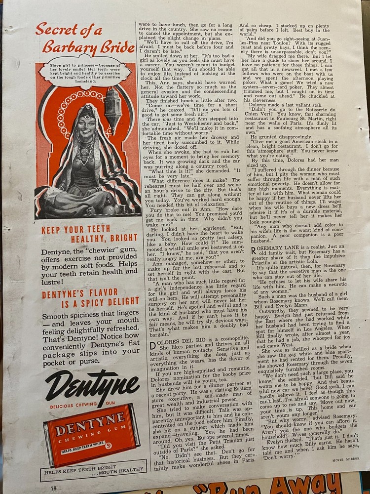 Dentyne Gum, Vintage Print Ad