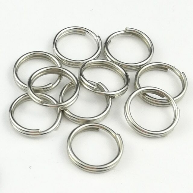 20mm 316 Stainless Steel Key Rings HEAVY DUTY Split Fishing Scuba 10 pack 3/4"