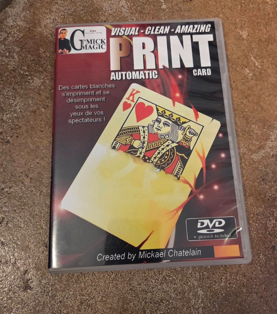 Print Card by Mickael Chatelain Magic Mentalism Tricks