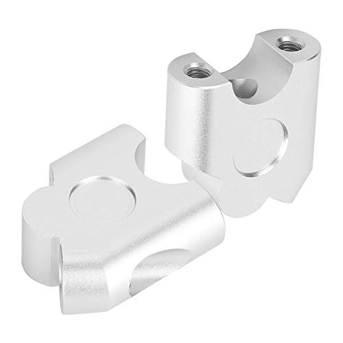Universal Motorcycle Handlebar Riser 22mm Chrome 2-Pack - Adjustable Handlebar