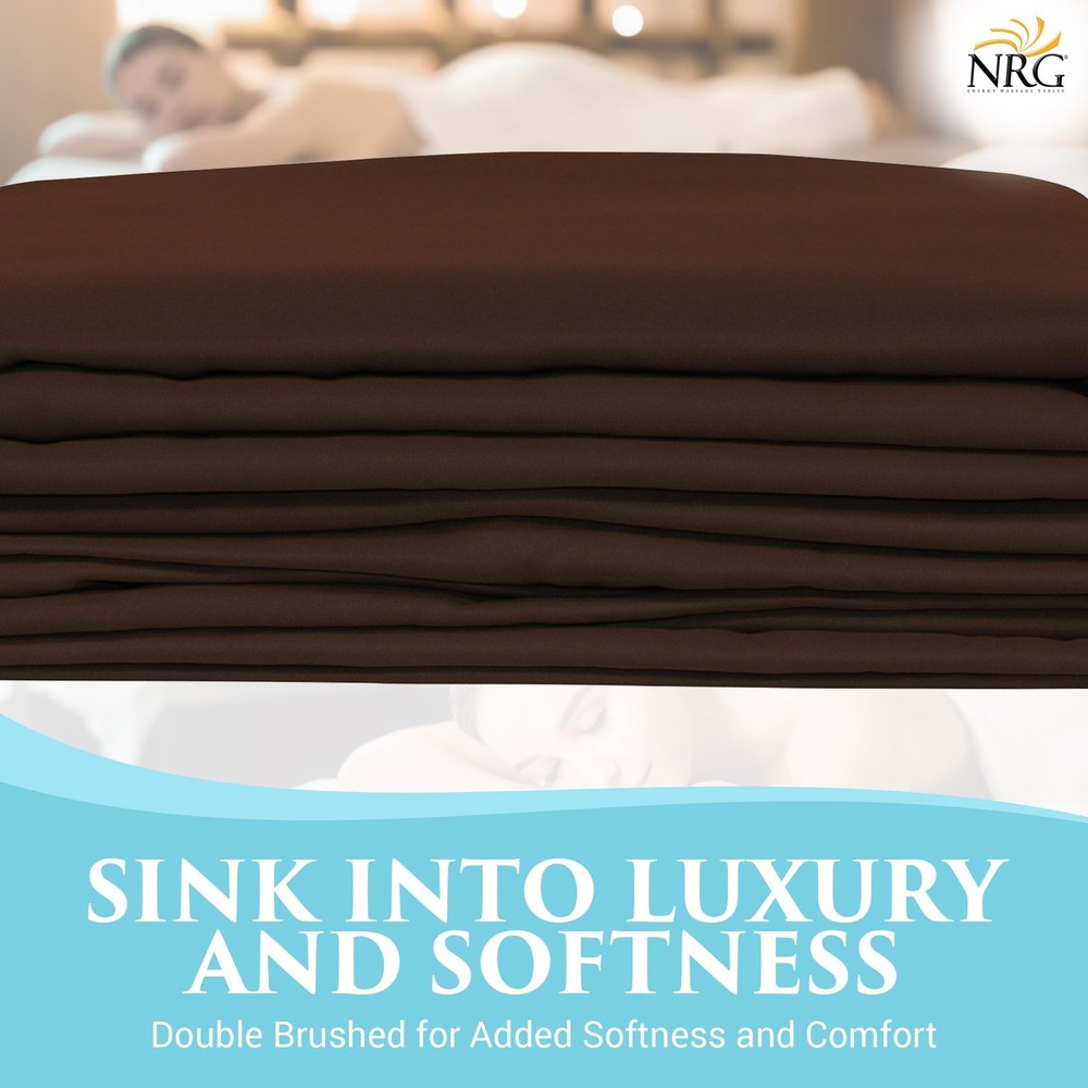 Premium Microfiber 3 Piece Massage Set by - Includes Massage Table Flat , Fit...