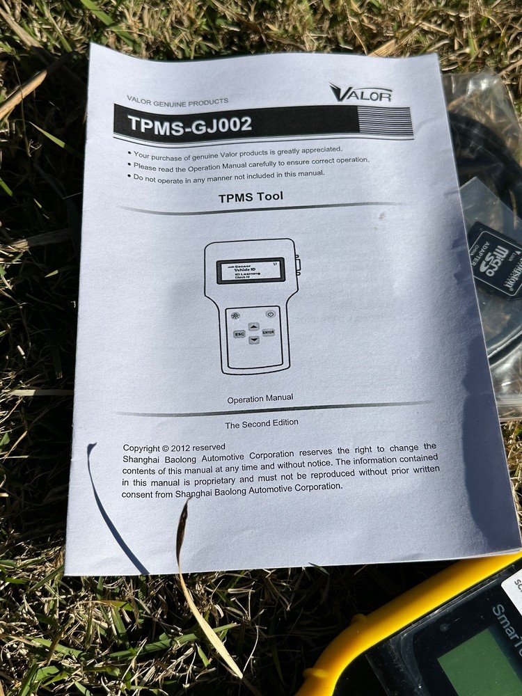 Valor TPMS bendix cvs smartool Newmar SpartanLync programmer tire pressure read