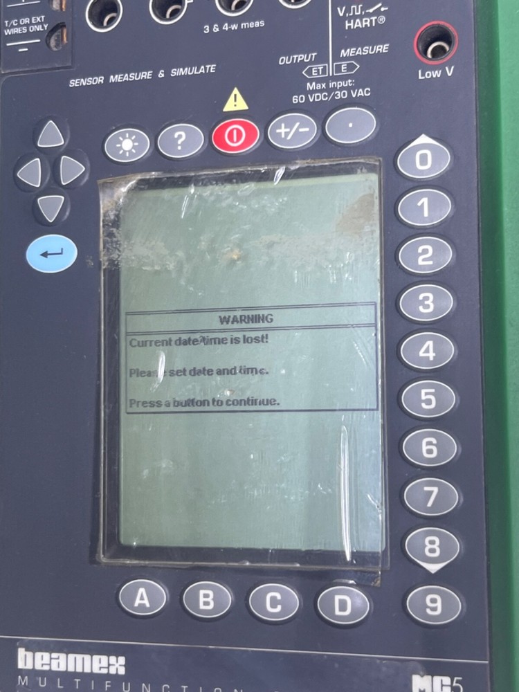 BEAMEX MC5 MULTIFUNCTION CALIBRATOR