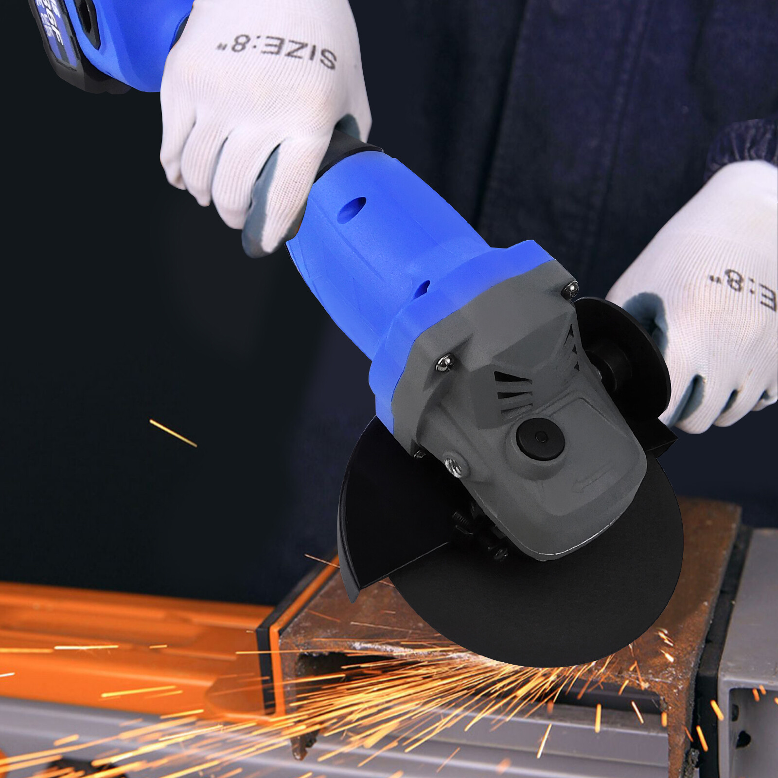 Electric Angle Grinder 10000RPM Motor 115mm Brushless Fit For Makita 18V Battery