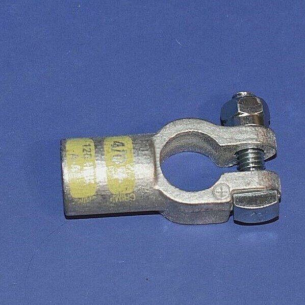 Top Post Battery Cable Copper Crimpable End Straight 4 Gauge Thru 4/0