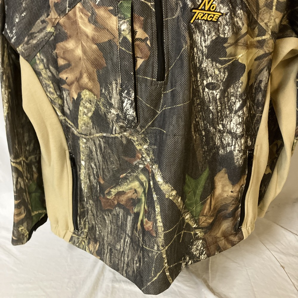 No Trace Dan River Mens Light Weight Hunting Jacket Pull Over Medium Camo FS!