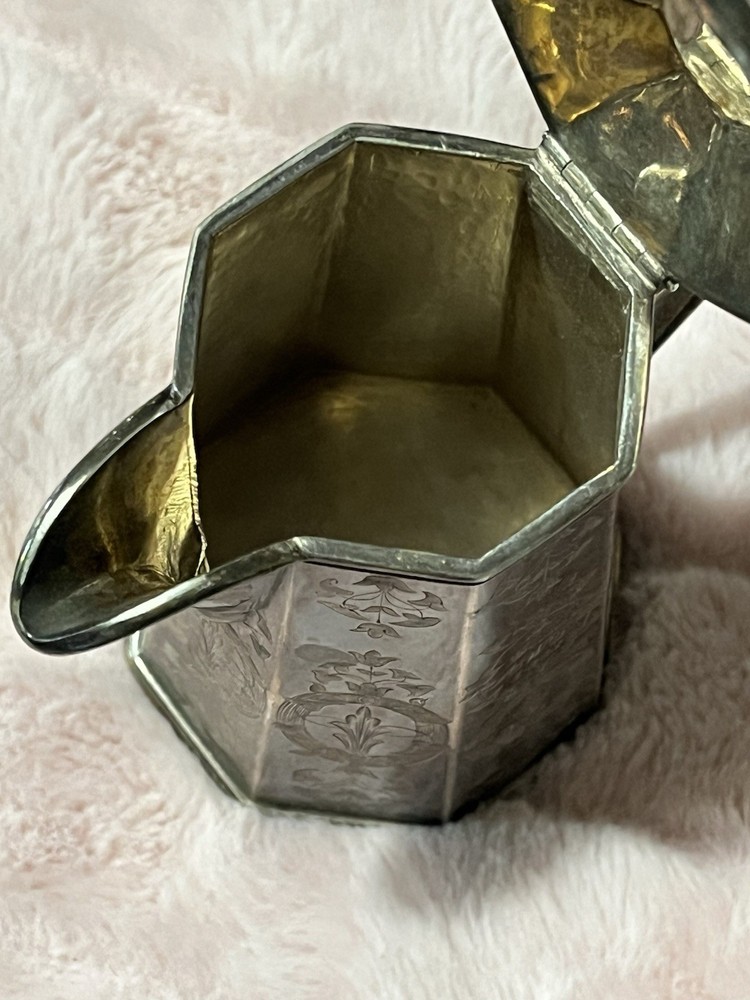 N. Harding Silver Syrup Pitcher