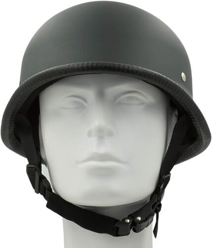 German Novelty Flat Black Helmet With Q-Release