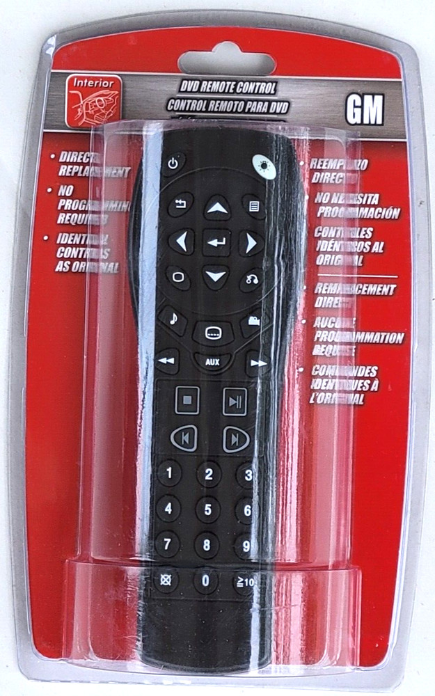 DVD Player Remote Control Dorman 57001 Direct Replacement Remote for GM DVD