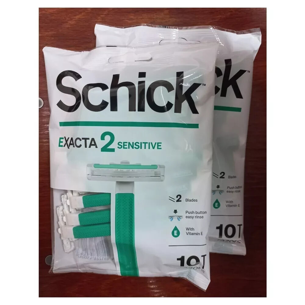Schick Exacta2 Sensitive Disposable Razor, 10 Count (2Pack) ( FREE SHIPPING )
