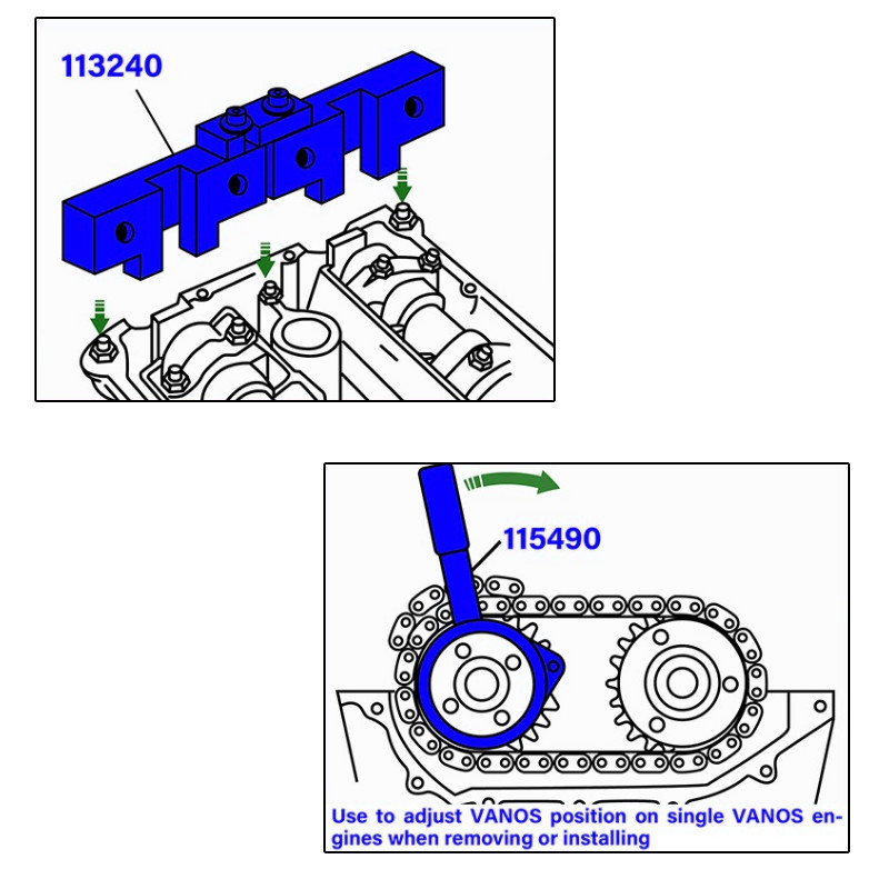 For BMW Double Vanos Camshaft Alignment Timing Locking Tool Kit M52M52TU/M54/M56