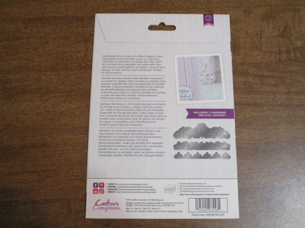 GEMINI PAPERCRAFT DIE EDGEABLES ELEGANT OPULENCE