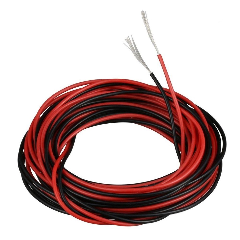 BNTECHGO 28AWG Silicone Wire Red Black 10ft Each Flexible Stranded Copper