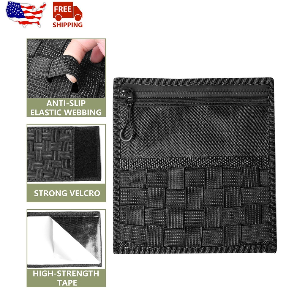 Tactical Webbing Molle Panel Center Console Organizer Storage For Ford F150 17+