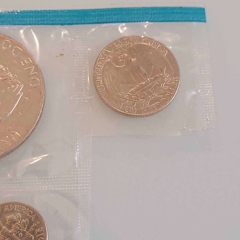 1974 U.S. Mint Uncirculated Coin Set, often called a "mint set."