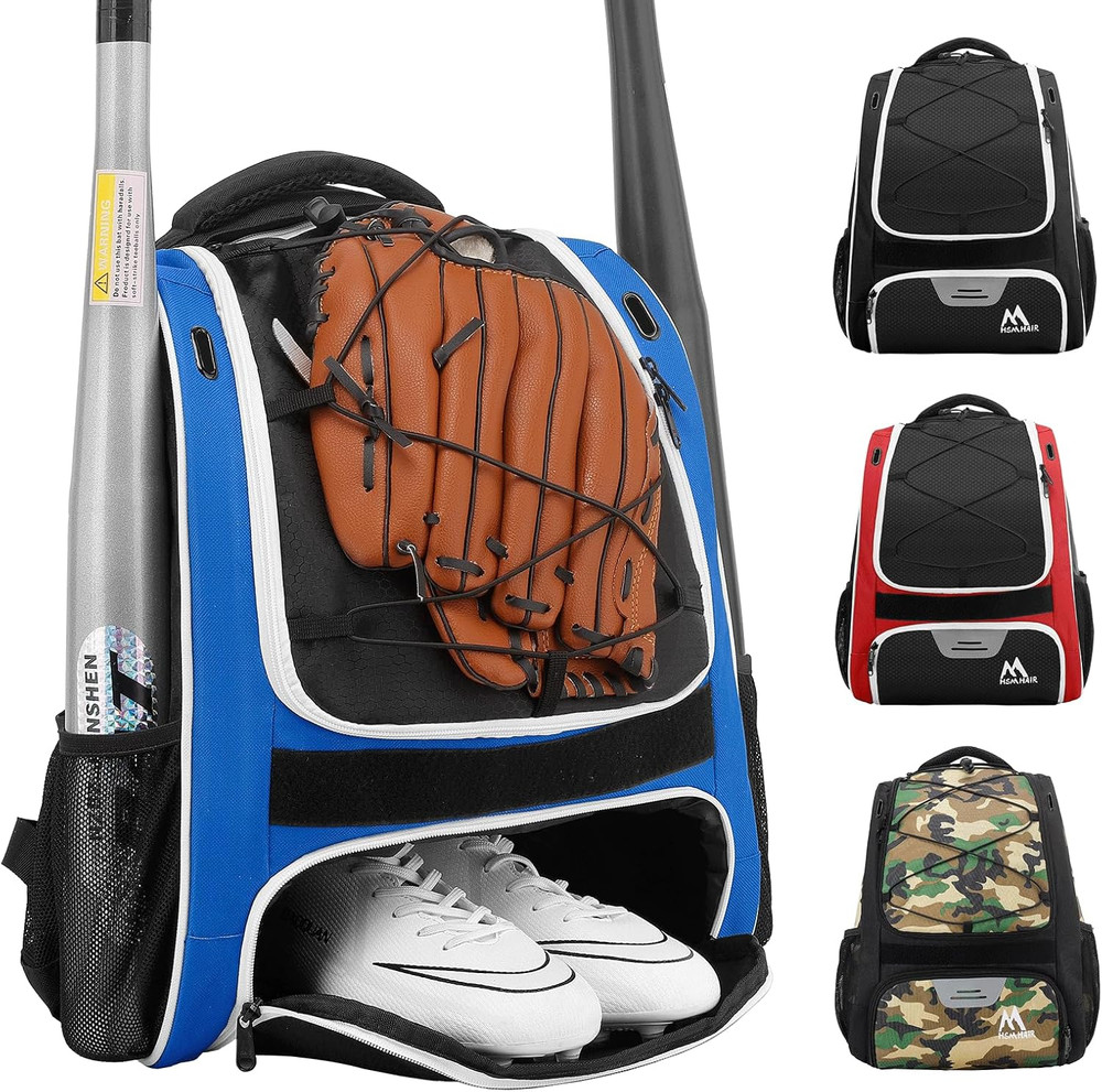 Baseball Bag-Baseball Backpack Holder for Baseball, Large Main Compartment,Softb