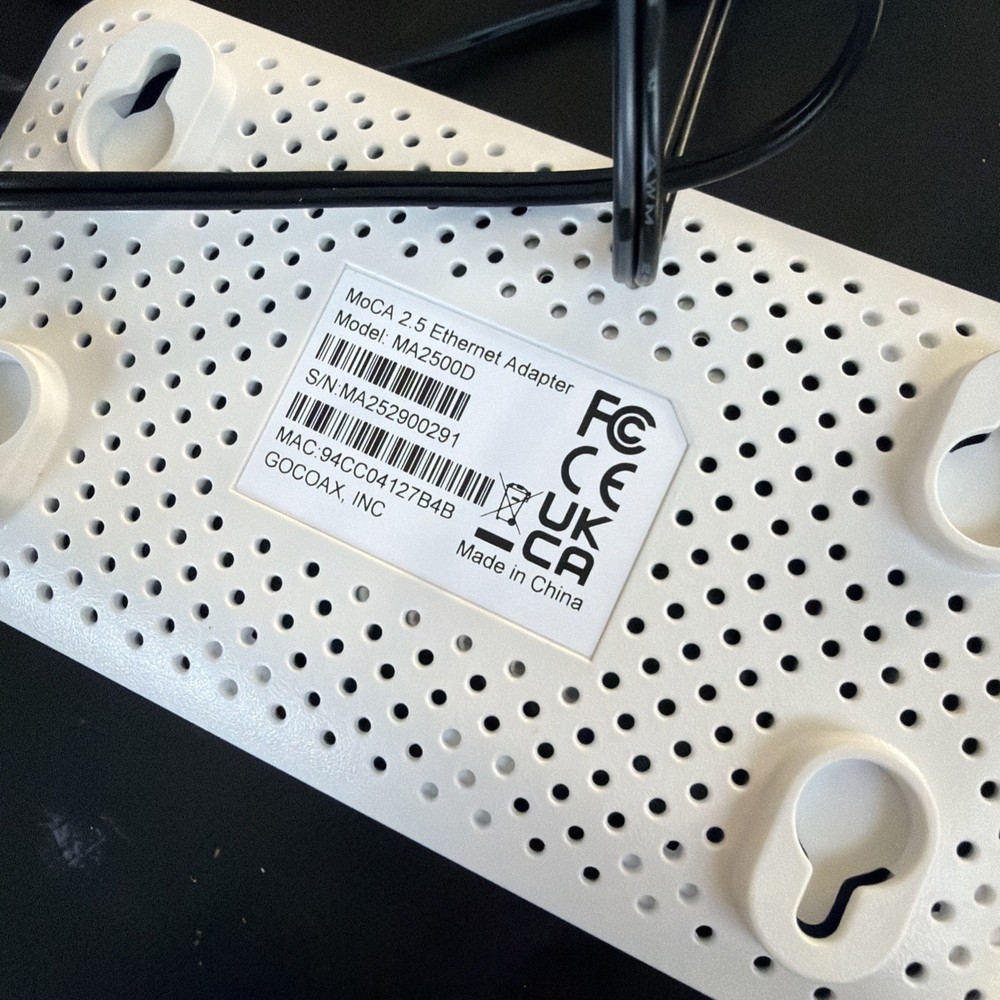 goCoax MA2500D 2.5Gbps MoCA Ethernet Adapter