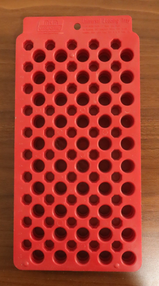MTM Universal Ammo Loading Tray Red 9mm / .45 ACP