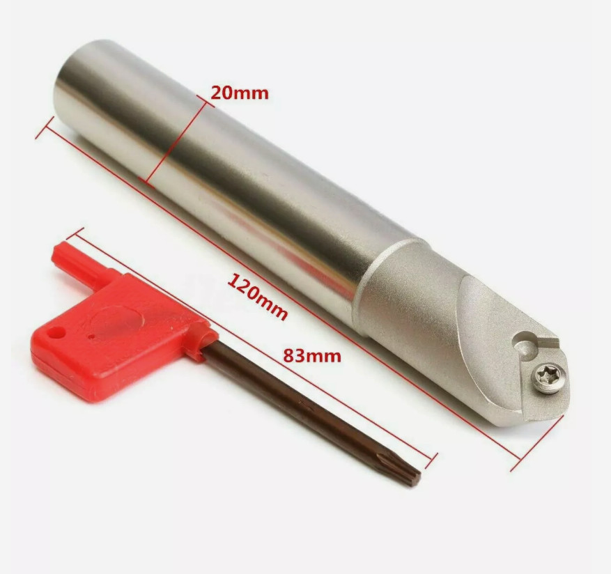 45° Centering Chamfer Cutter SSK C20-20-120L+1pc APMT1604PDER Insert For