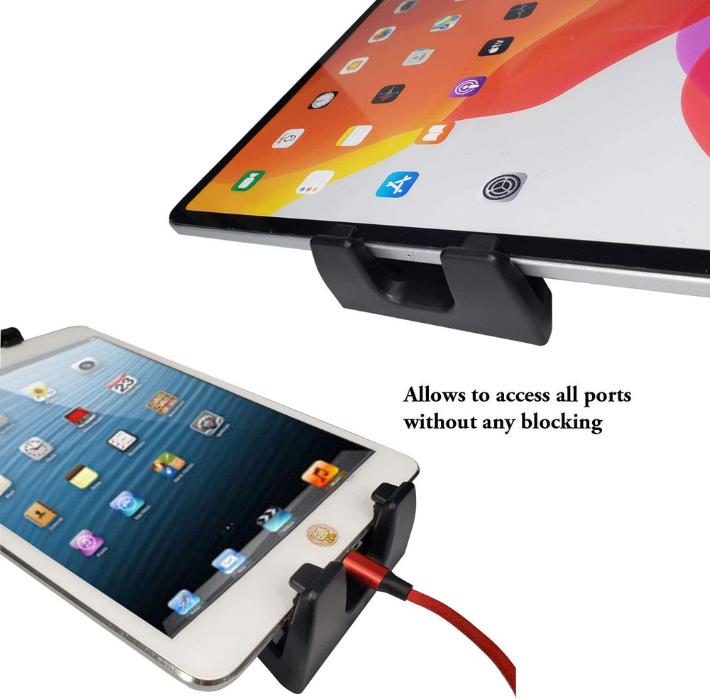 Ipad Tablet Tripod Mount Adapter 360 Degree Rotatable Universal Clamp Holder wit
