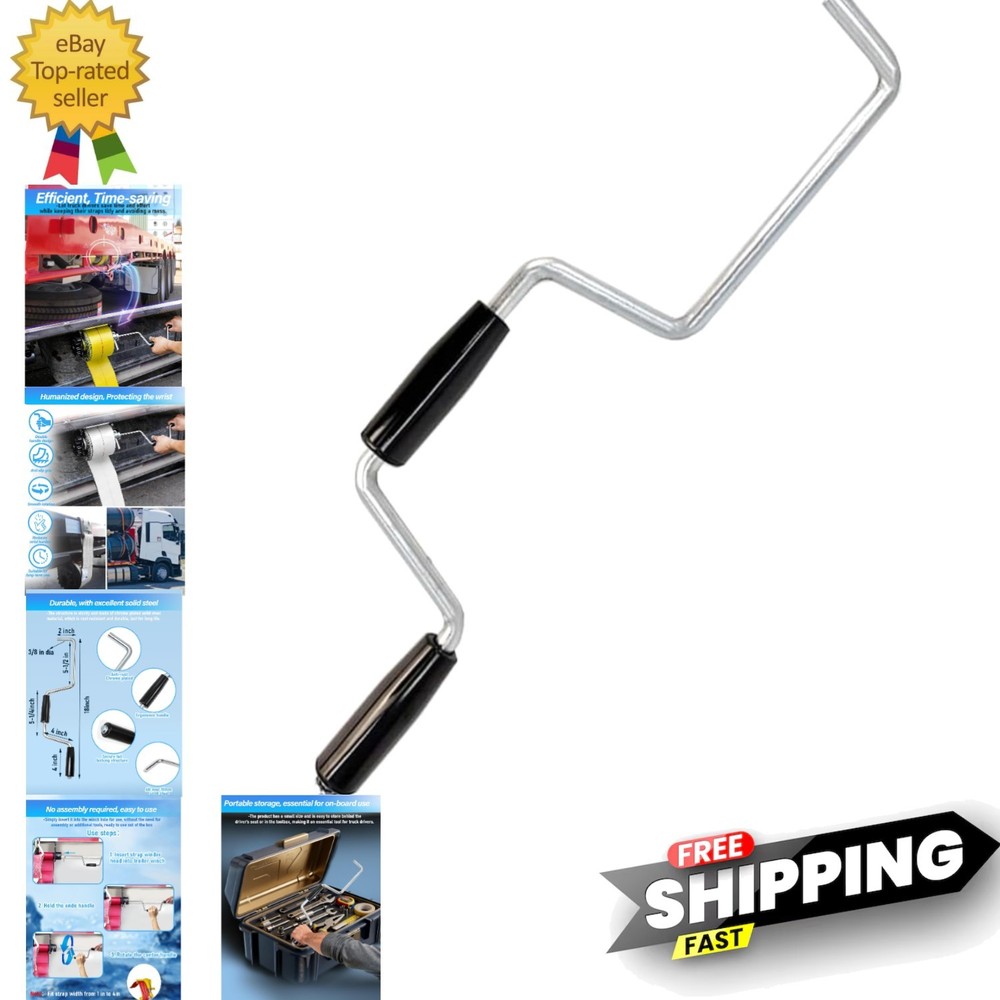 Lightweight Winch Strap Winder - User-Friendly Hand Roller for Efficient Use