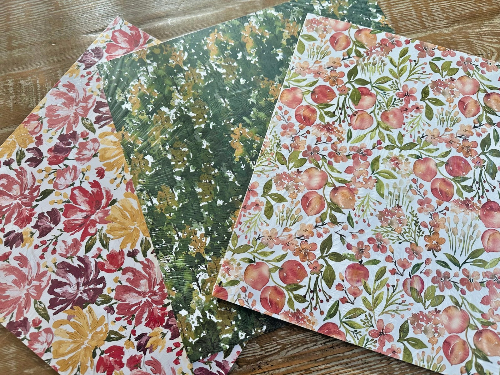 Stampin' Up DSP Fine Art Floral, Beauty of the Earth, You're a Peach DSP 12 x 12