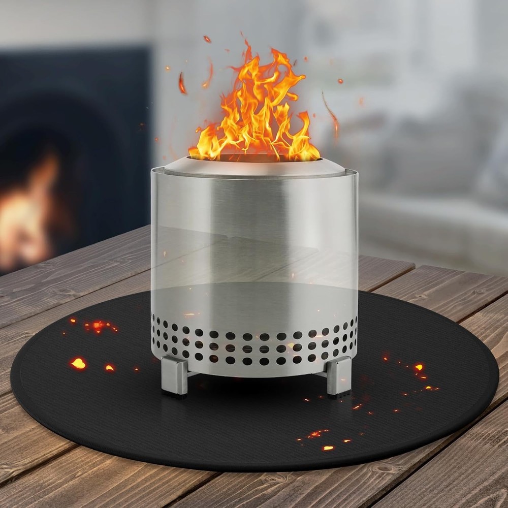 20'' Fire Pit Mat for Solo Stove Mesa/XL Tabletop Fire Pit,4-Layer Fireproof ...