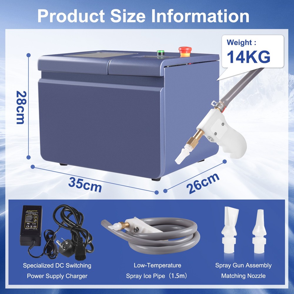 Mini Dry Ice Blasting Machine Cleaning Machine For PCB Burrs Remove Portable