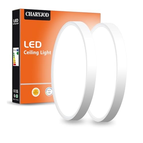 2PACK LED Flush Mount Ceiling Light Fixture, 9inch Modern LED Ceiling 2Pack