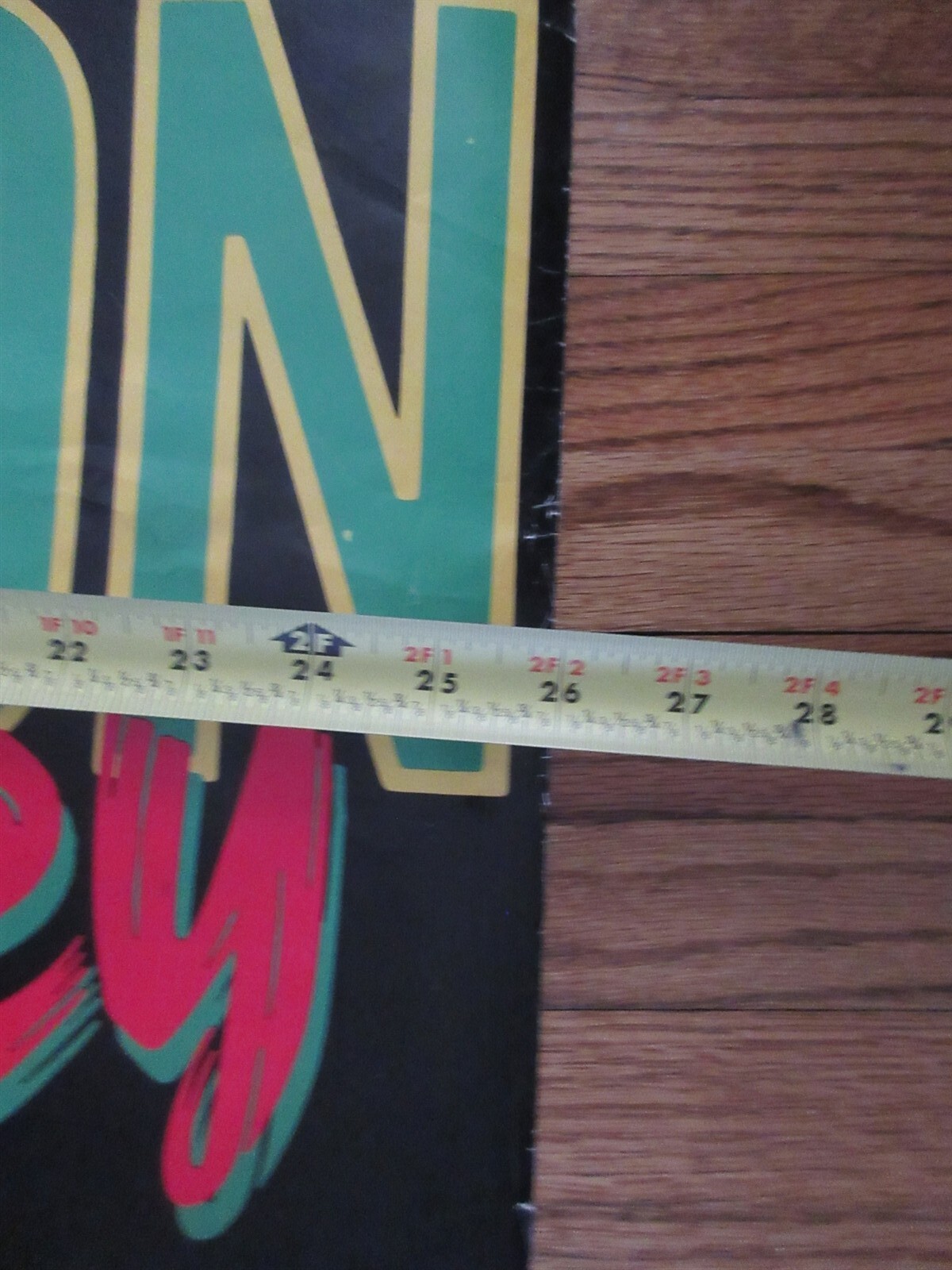 Vintage 1988 Bob Marley Positive Vibration Large Door Poster BL180 Reggae 26x75"