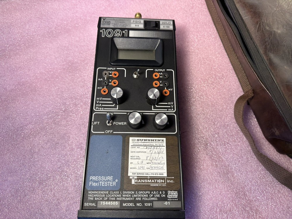 TRANSMATION 1091-01 PRESSURE FLEXITESTER PD1121