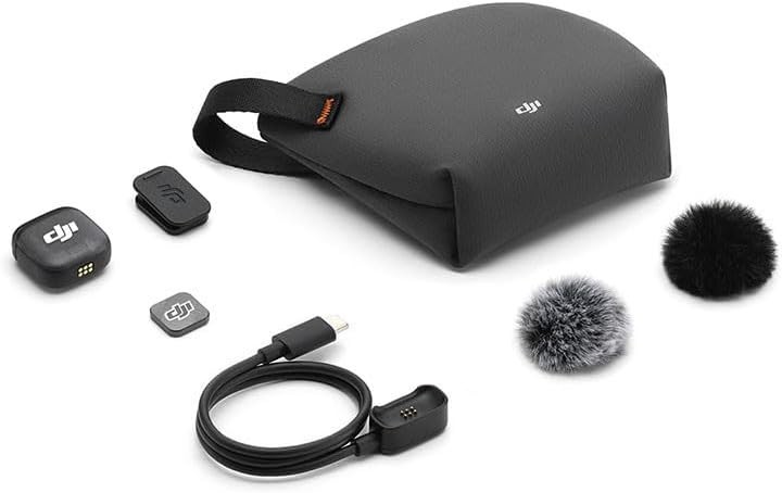 Wireless Microphone DJI Mic 3 Transmitter for iPhone Camera Android Lightweight