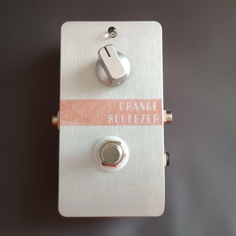 Orange Squeezer Type Compressor Pedal Handmade