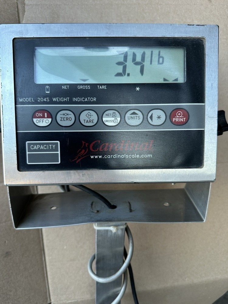Cardinal Detecto 204S Scale Complete, 5000 Lbs, Read