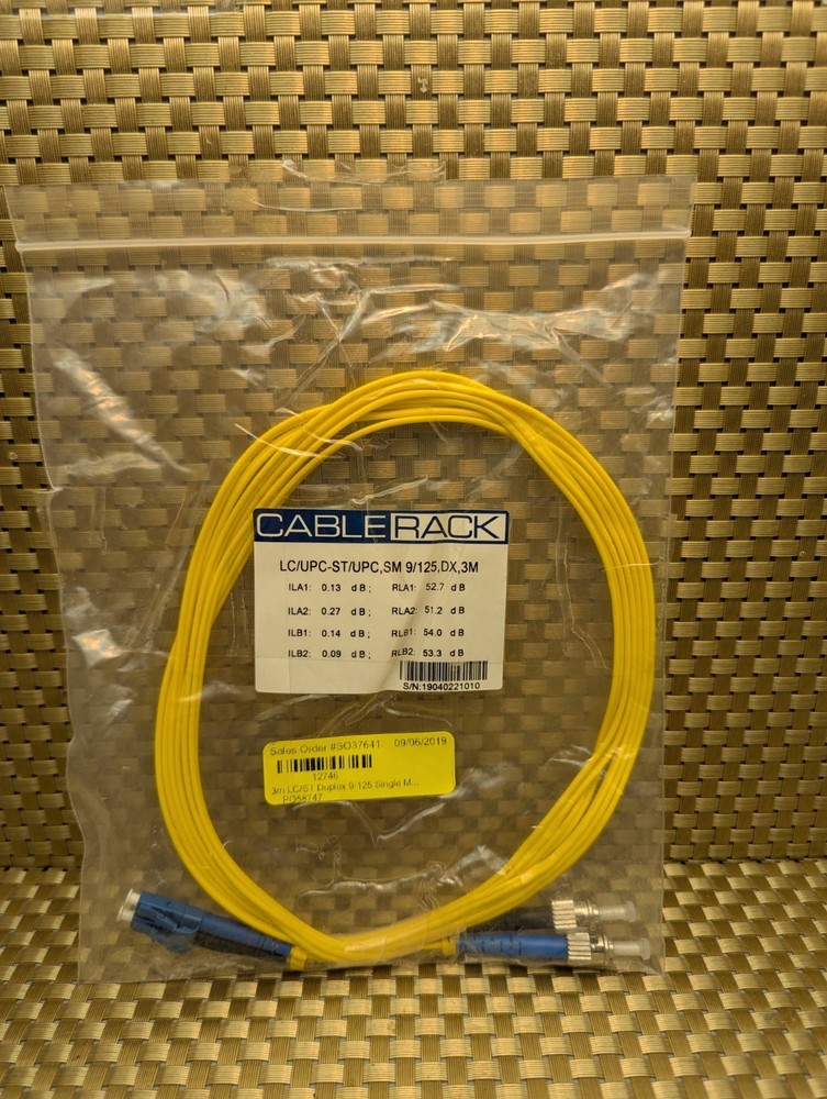 Cable Rack Fiber Patch Cable 3M LC/ST 9/125