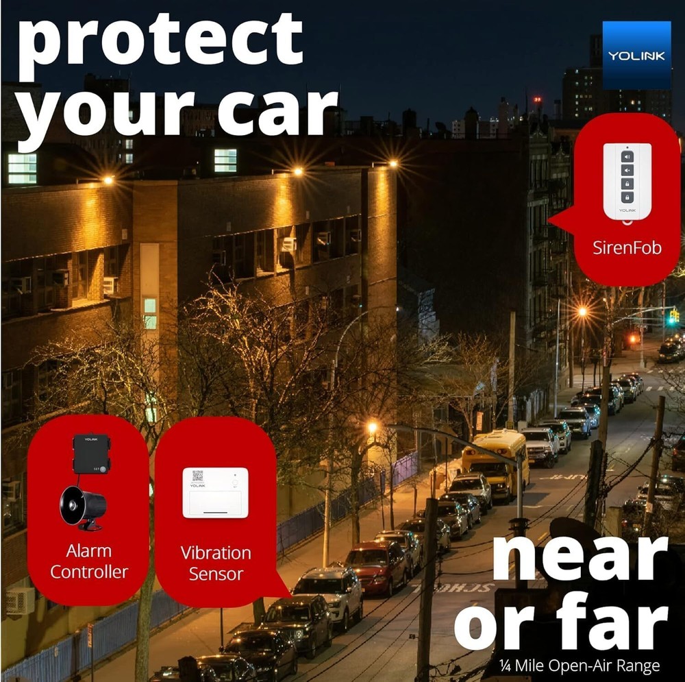 YoLink X3 Version Outdoor Alarm Controller, Ruggedized Battery-Powered 130dB