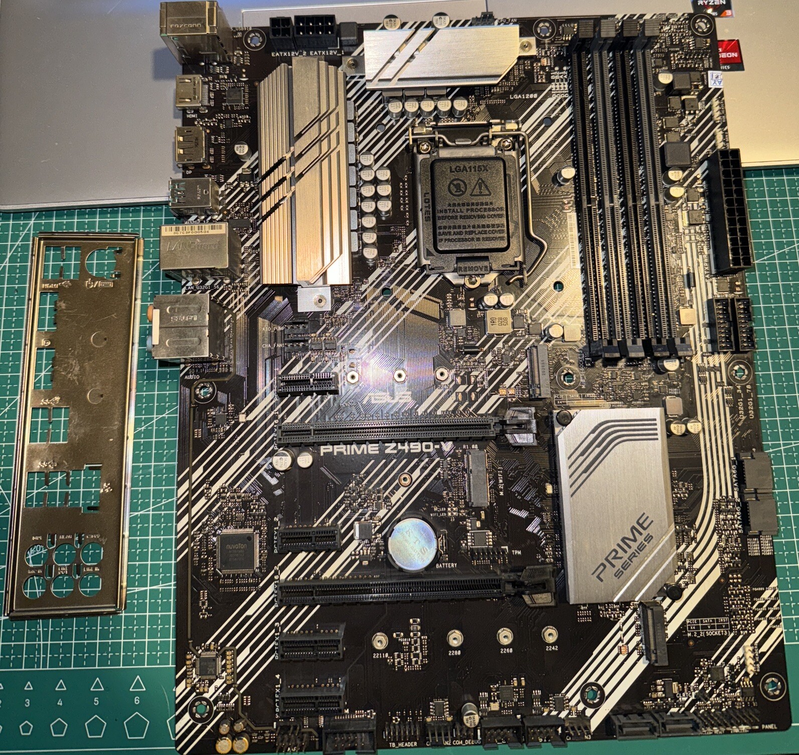 ASUS PRIME Z490-V Motherboard Intel Z490 DDR4 LGA 1200 ATX w/ IO Shield (Tested)