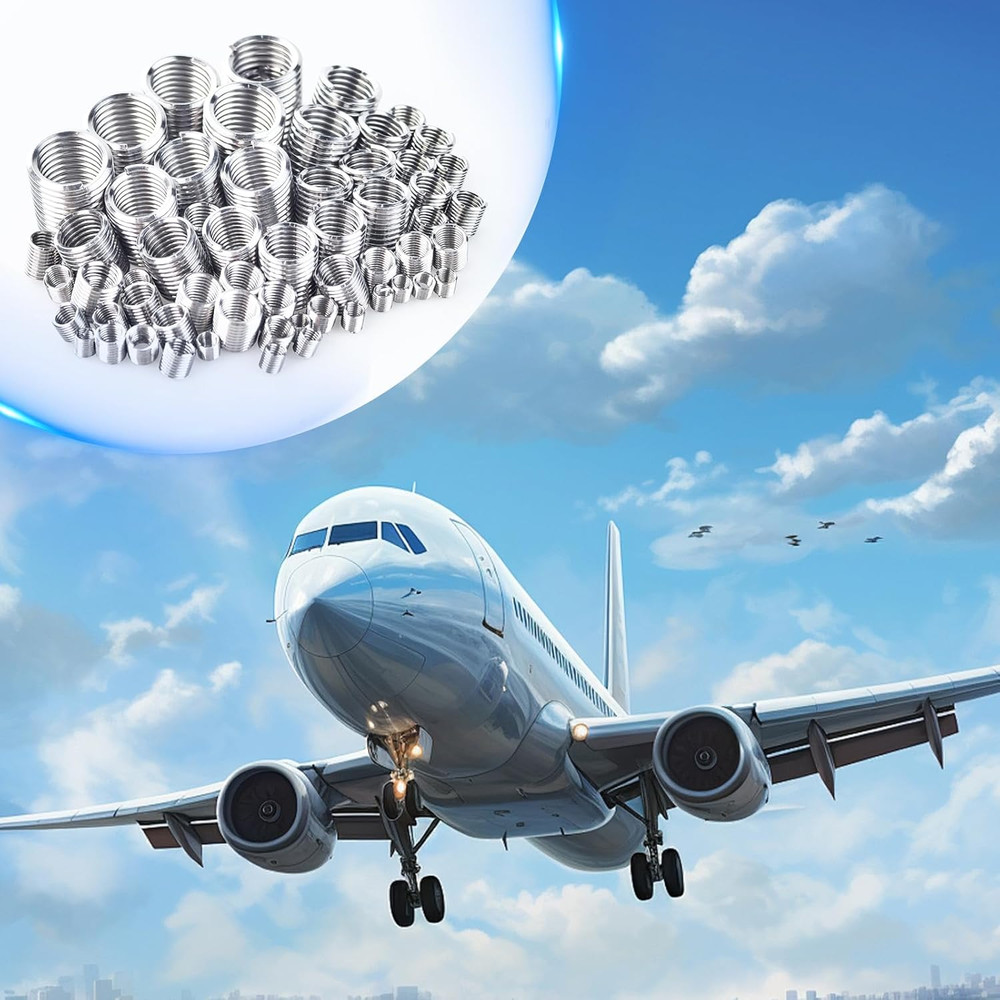 60Pcs Wire Thread Inserts, Coiled Helicoil Wire Inner