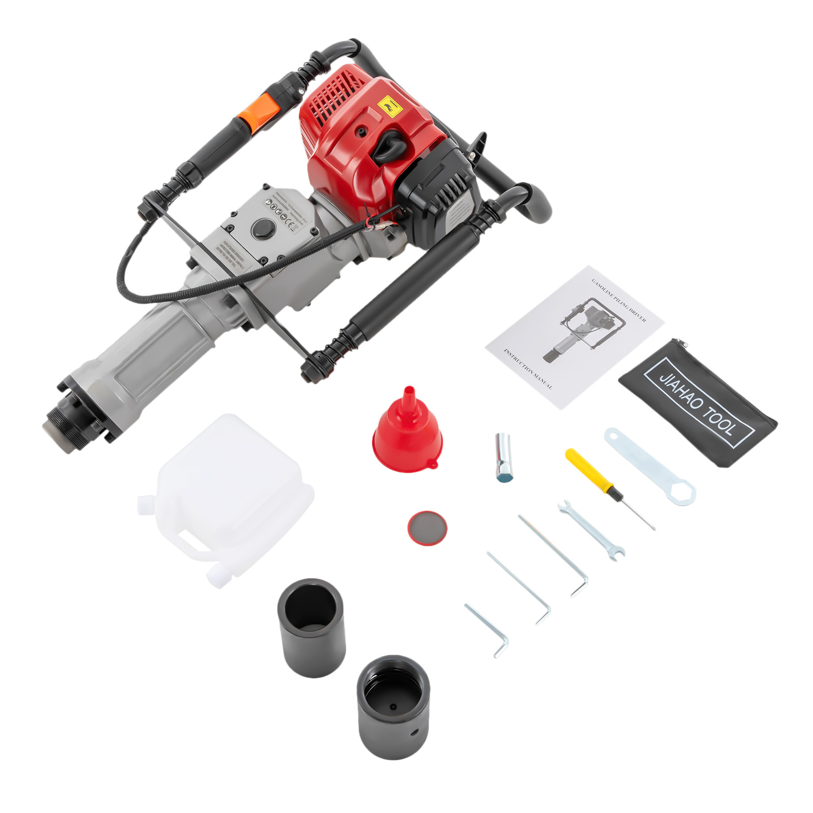 52CC Gas Powered Pile Driver Fence T Post Driver Push Pile Gasoline Engine 2.3HP