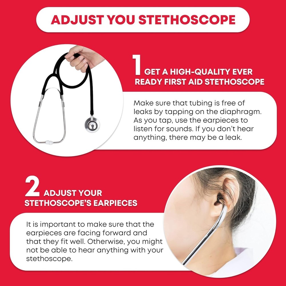 Dual Head Stethoscope, Black